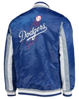 The Ace LA Dodgers Satin Royal Blue Jacket