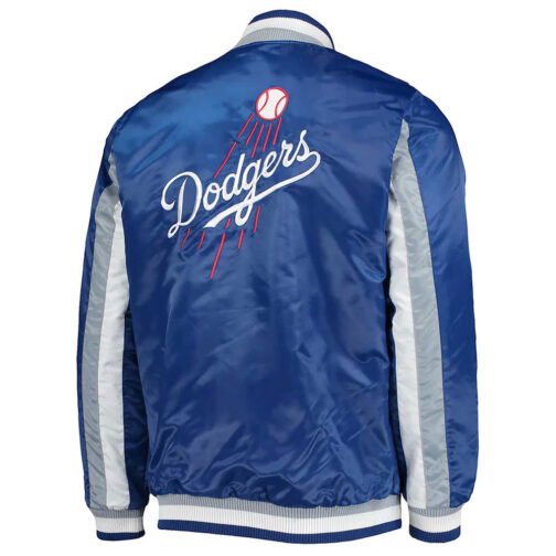 The Ace LA Dodgers Satin Royal Blue Jacket - Image 2