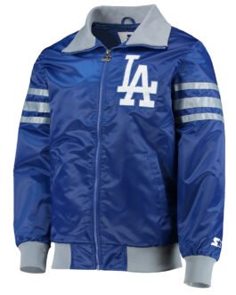 The Captain II Los Angeles Dodgers Royal Blue Varsity Satin Jacket