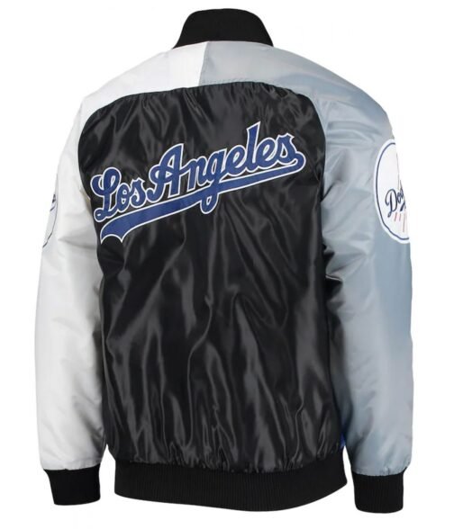 Varsity Los Angeles Dodgers Satin Tri-Color Jacket - Image 4