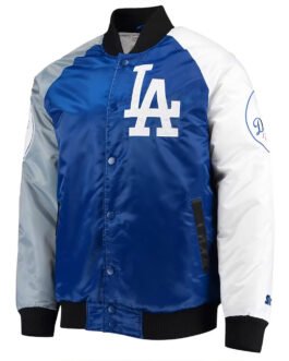 Royal/Gray Tri-LA Dodgers Color Satin Jacket