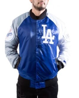 Varsity Los Angeles Dodgers Satin Tri-Color Jacket