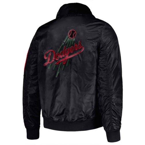 Los Angeles Dodgers Ty Mopkins Black Jacket - Image 2
