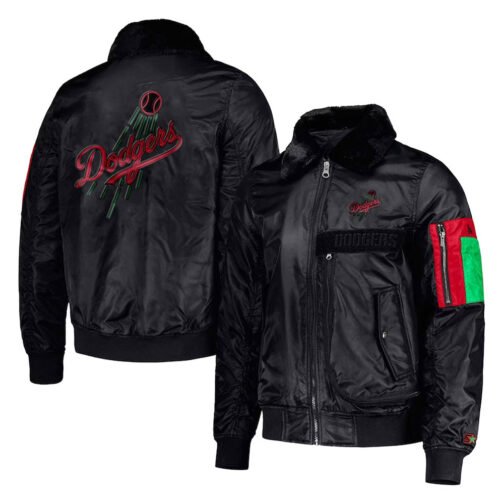 Los Angeles Dodgers Ty Mopkins Black Jacket - Image 3