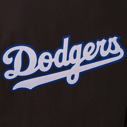 Varsity LA Dodgers Black Jacket - Image 4