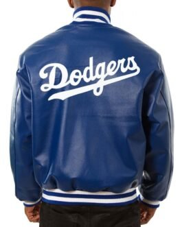 Varsity Los Angeles Dodgers Royal Blue Leather Jacket