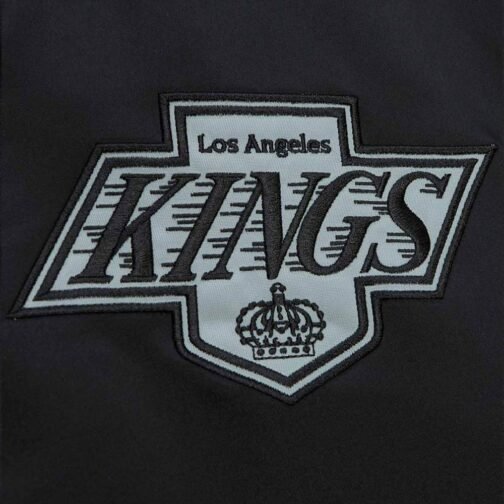 LA Kings Black Heavyweight Satin Jacket - Image 6