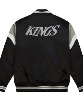LA Kings Black Heavyweight Satin Jacket