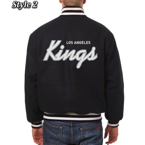 Varsity Los Angeles Kings Black Wool Jacket - Image 4