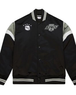LA Kings Black Heavyweight Satin Jacket
