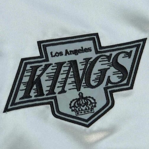 LA Kings Team OG 2.0 Silver Satin Jacket - Image 3