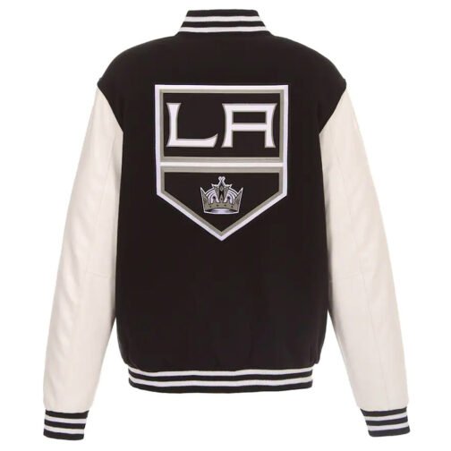LA Kings Varsity Black and White Jacket - Image 2