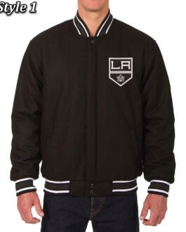 Varsity Los Angeles Kings Black Wool Jacket