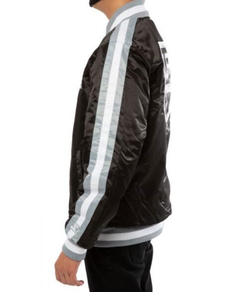 Los Angeles Kings Varsity Satin Jacket - Image 4
