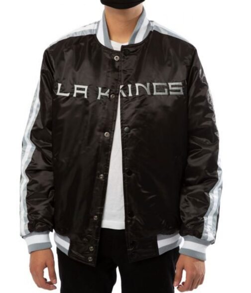Los Angeles Kings Varsity Satin Jacket - Image 3