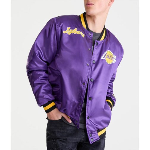 Basketball Los Angeles Lakers Purple Jacket - Image 3