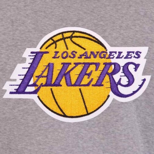 Los Angeles Lakers Black and Gray Varsity Wool Jacket - Image 3
