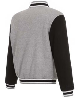 Los Angeles Lakers Black and Gray Varsity Wool Jacket