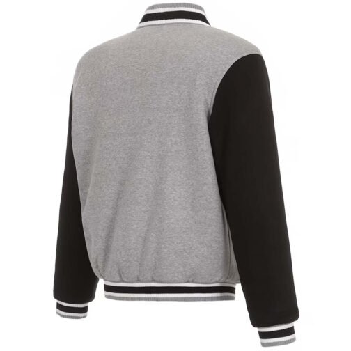 Los Angeles Lakers Black and Gray Varsity Wool Jacket - Image 2