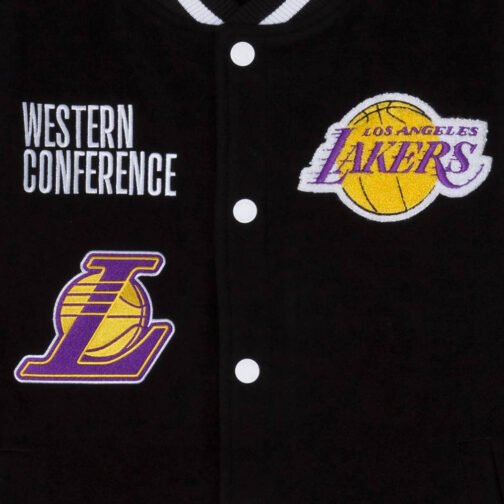 LA Lakers Western Conference Varsity Jacket - Image 3