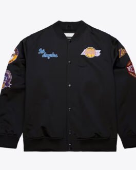 LA Lakers Black Out Satin Jacket