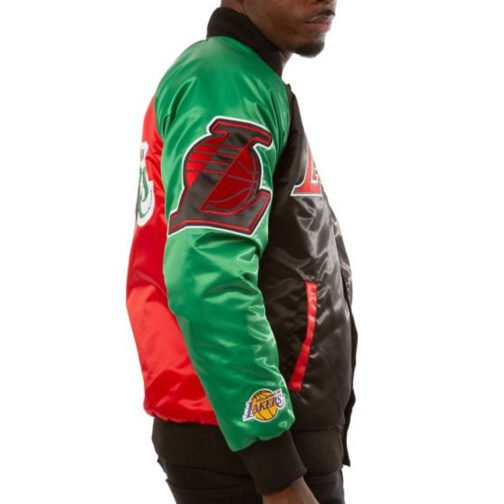 LA Lakers Ty Mopkins Red/Black Jacket - Image 4