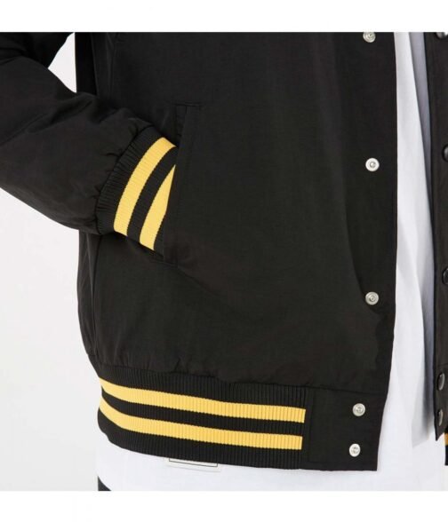 LA Lakers Black Patch Logo Jacket - Image 3
