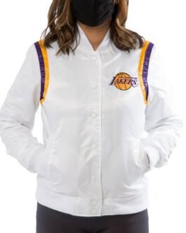 Starter Lakers Los Angeles Bomber Satin Jacket