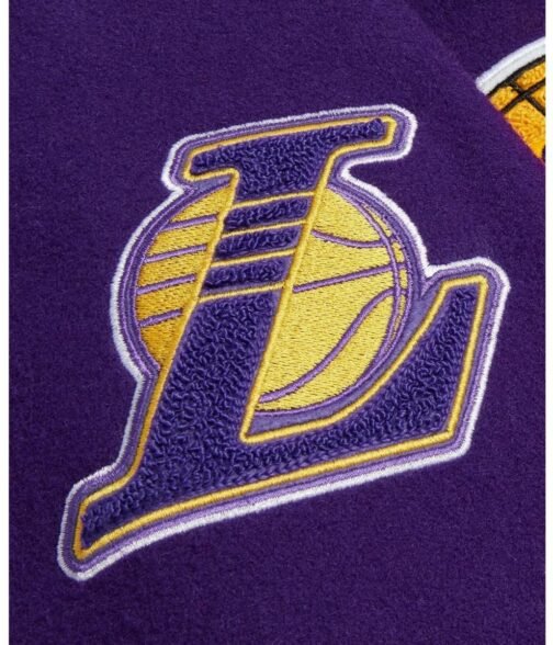 Varsity OVO LA Lakers Purple Jacket - Image 7