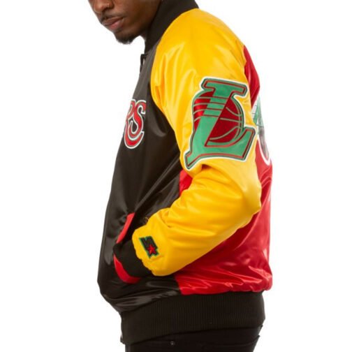 LA Lakers Ty Mopkins Red/Black Jacket - Image 5