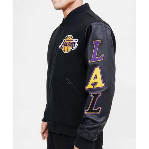LA Lakers Classic Varsity Jacket - Image 11
