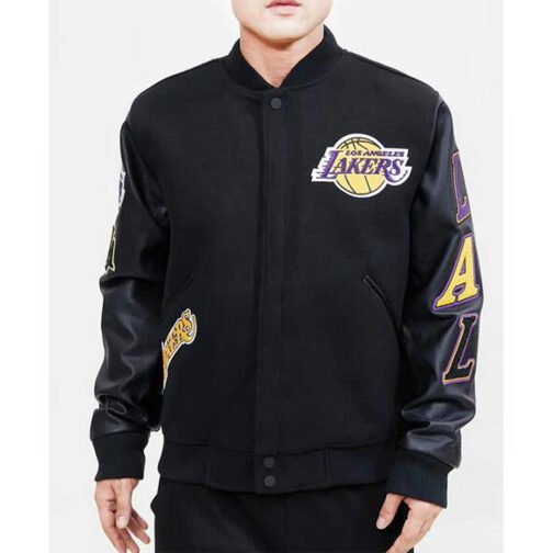 LA Lakers Classic Varsity Jacket - Image 7