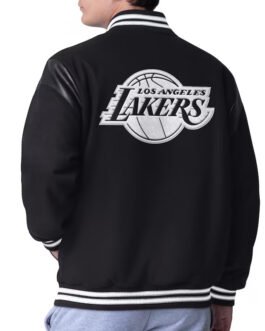 LA Lakers Clutch Hitter Black Varsity Jacket