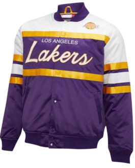 Hardwood Classics Script LA Lakers Satin Jacket