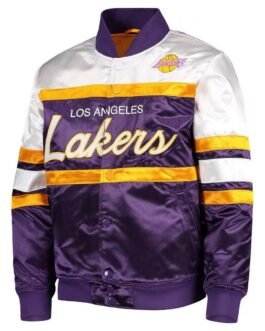 LA Lakers Hardwood Classics Purple/White Jacket