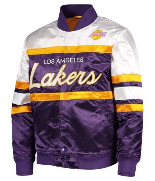 LA Lakers Hardwood Classics Purple/White Jacket
