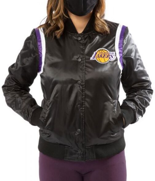Starter Lakers Los Angeles Bomber Satin Jacket