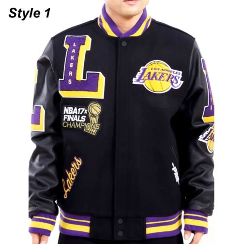 Mash Up Capsule LA Lakers Varsity Jacket - Image 3