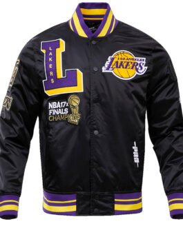 LA Lakers Mash Up Logo Black Jacket