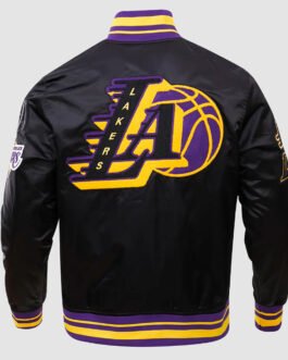 LA Lakers Mash Up Logo Black Jacket