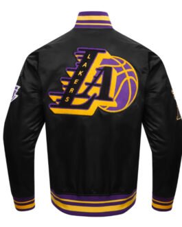 LA Lakers Mashup Classic Rib Satin Jacket