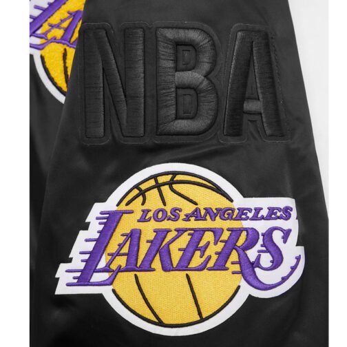 LA Lakers Mashup Classic Rib Satin Jacket - Image 6