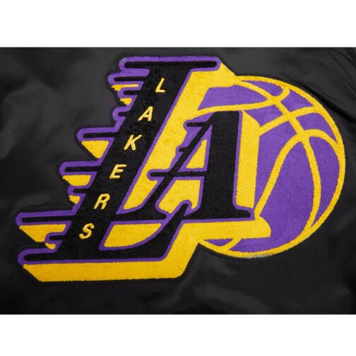 LA Lakers Mashup Classic Rib Satin Jacket - Image 9