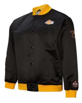 LA Lakers OG 3.0 Lightweight Black Satin Jacket