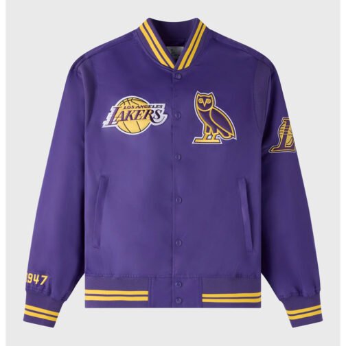 OVO LA Lakers Purple Jacket