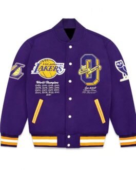 Varsity OVO LA Lakers Purple Jacket