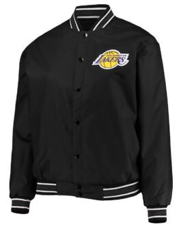 LA Lakers Poly-Twill Black Jacket