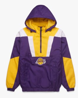 LA Lakers Pullover Half-Zip Jacket