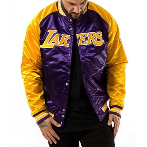 NBA Tough Season LA Lakers Purple/Yellow Jacket - Image 3