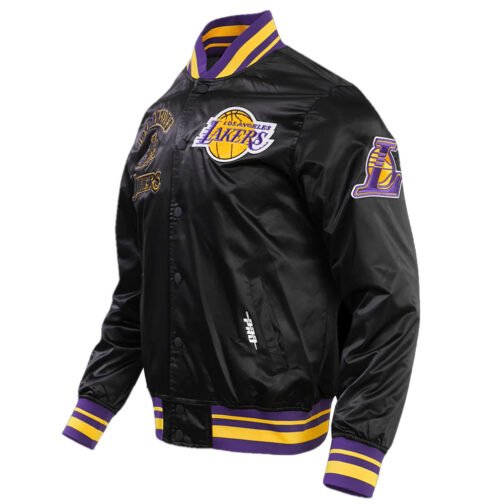 LA Lakers Retro Classic Rib Jacket - Image 6